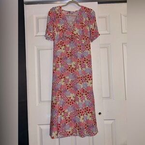 SO Mid length Floral Dress - Medium